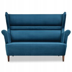 Zestaw wypoczynkowy ZOJA sofa + 2 fotele niebieskie do salonu  - Miniaturka zdjęcia nr 2