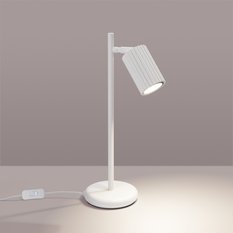 Lampa biurkowa Karbon 43x19.5x14.5cm do sypialni salonu biała - Miniaturka zdjęcia nr 3