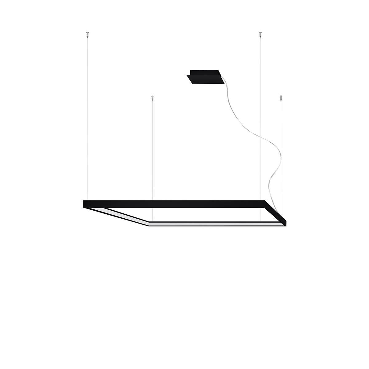 Żyrandol NELYA L 150x110x110 cm LED 4000K lampa loft wisząca do salony czarny