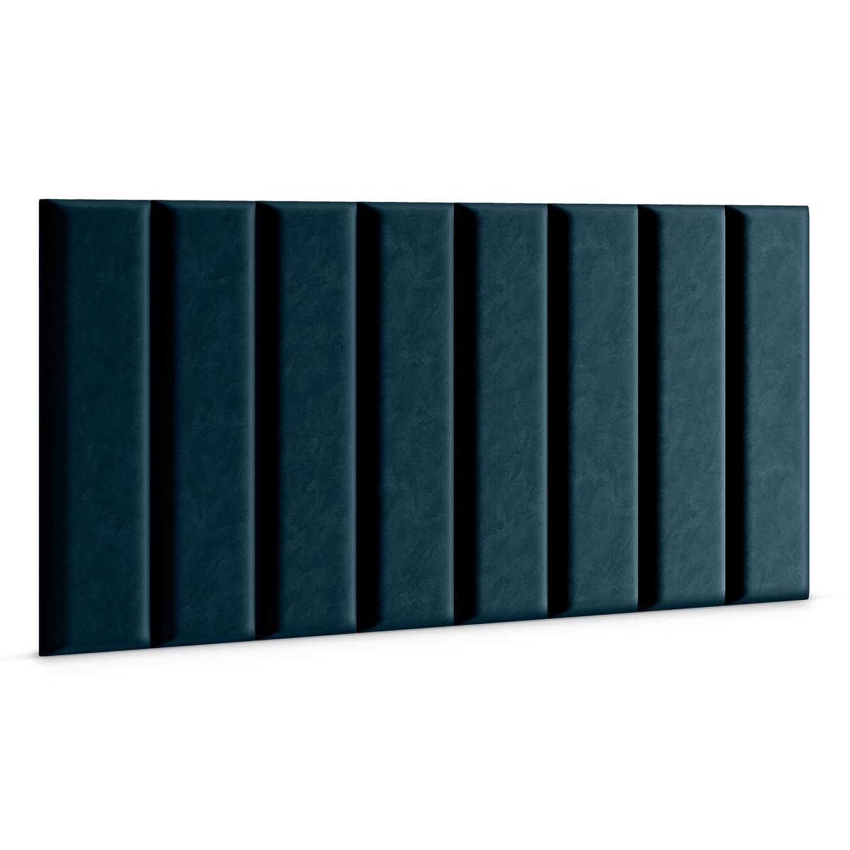 Panele tapicerowane 70x15 cm na ścianę prostokąt granatowy nr. 3
