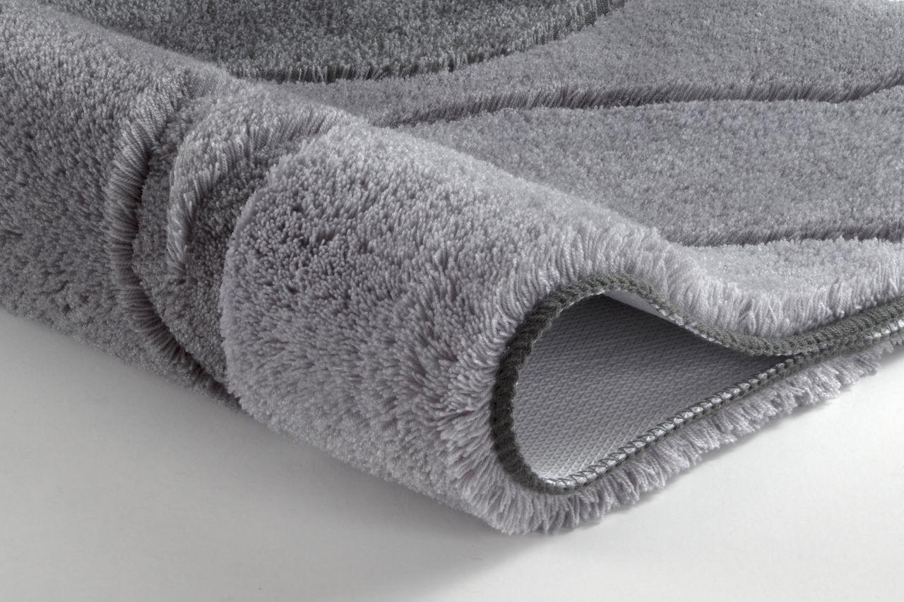 Dywanik łazienkowy szary 55x65 cm wysokie runo Kleine Wolke Fiona do łazienki nr. 2