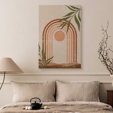 Obraz Na Płótnie Zachód Słońca Styl Boho Minimalizm Natura 80x120cm - Miniaturka zdjęcia nr 5