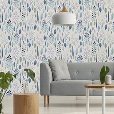 Tapeta, Błękitny, Niebieski Las, Dekoracja do Salonu - Miniaturka zdjęcia nr 5