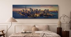 Obraz Na Płótnie Canvas Do Biura MANHATTAN NY Panorama 145x45cm - Miniaturka zdjęcia nr 5