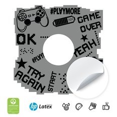 Naklejka Pod Włącznik Światła Game Over Gra 20x20 Piksele Kontroler Dla Chłopca - Miniaturka zdjęcia nr 3