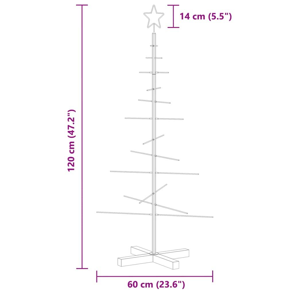  Metalowa choinka z drewnianą podstawą, czarna, 120 cm nr. 7