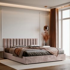 Panele tapicerowane 100x20 na ścianę magic velvet pudrowy róż - Miniaturka zdjęcia nr 5
