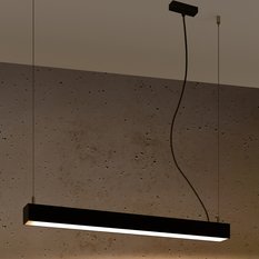 Lampa wisząca PINNE 67 czarna 3000K 150x6x67cm nowoczesna LED do salonu - Miniaturka zdjęcia nr 3