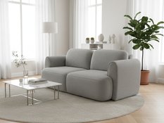 Kanapa rozkładana ITALY 253x110x71 cm sofa z funkcją spania tkanina LOOP szara - Miniaturka zdjęcia nr 3