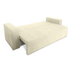 Kanapa rozkładana Verona 248x52x93 cm wersalka z funkcją spania i pojemnikiem sprężyny bonell sztruks beżowa do salonu WERONA - Miniaturka zdjęcia nr 6