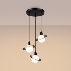 Lampa wisząca HYPERION 3P czarny 120x32x32cm nowoczesna lampa G9 do salonu - Miniaturka zdjęcia nr 3