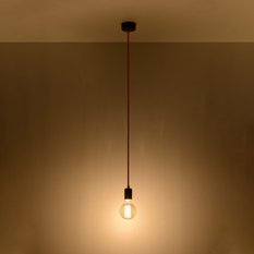 Lampa wisząca EDISON czarna 106x8x8cm nowoczesna E27 do salonu - Miniaturka zdjęcia nr 3