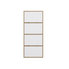 Komoda ALMA 119x50x40 cm do przedpokoju front biel korpus dąb artisan - Miniaturka zdjęcia nr 7