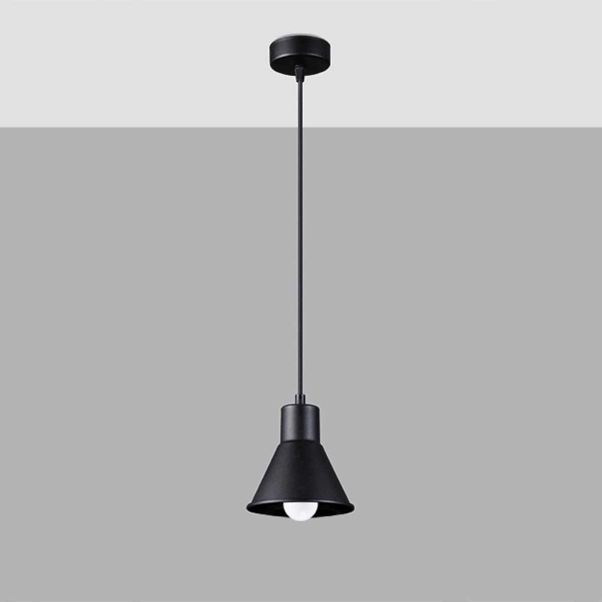 Lampa wisząca TALEJA 1 czarna 120x14x14cm nowoczesna E27 do salonu nr. 2