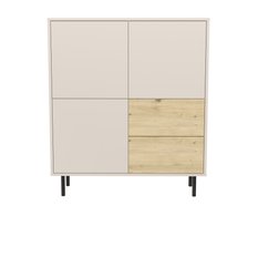 Komoda wysoka LOLA 100x40x115 cm z szufladami do sypialni salonu dąb artisan kaszmir - Miniaturka zdjęcia nr 2