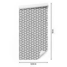 Tapeta Do Salonu SZEŚCIANY Wzór Geometryczny 3D  - Miniaturka zdjęcia nr 2