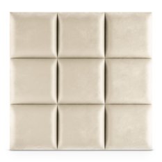 Panele tapicerowane 40x40 na ścianę magic velvet kremowy - Miniaturka zdjęcia nr 4