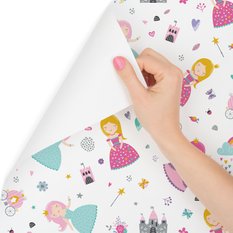 Tapeta bajkowa księżniczki kwiaty, dla dziewczynki  - Miniaturka zdjęcia nr 3