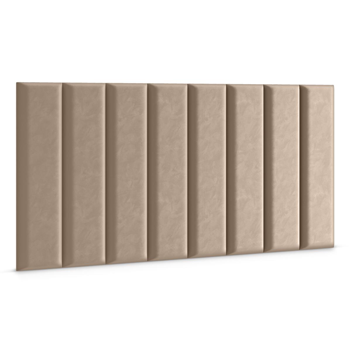 Panele tapicerowane  80x20 cm na ścianę prostokąt beżowy nr. 3