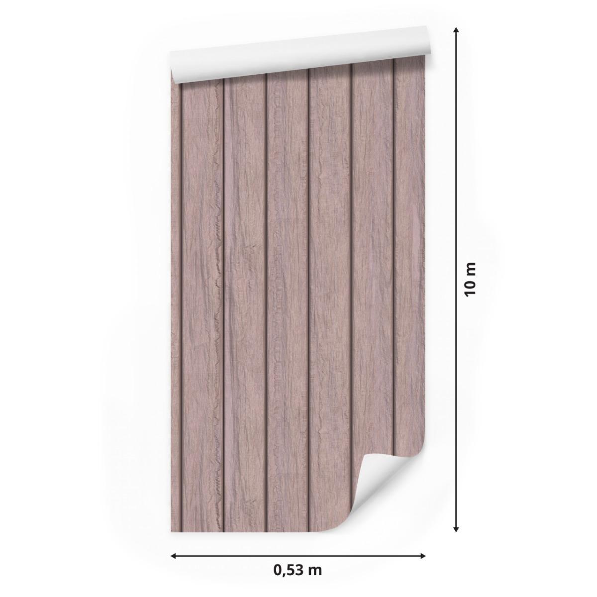 Tapeta Ścienna Pastelowe DESKI Drewniane Efekt 3D 53x1000  nr. 2