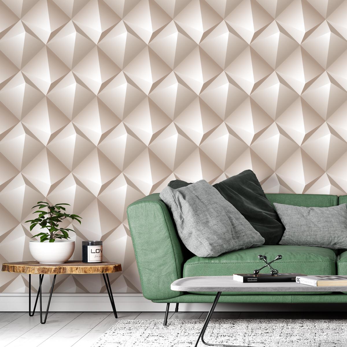 Tapeta Do Salonu Abstrakcyjny Wzór GEOMETRYCZNY  nr. 5