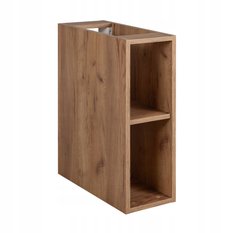 Szafka łazienkowa TREND 80 cm z regałem i blatem biały dąb craft - Miniaturka zdjęcia nr 4
