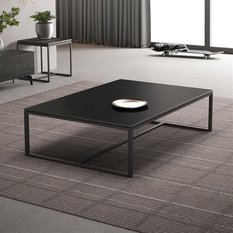 Stół 120 cm do salonu sypialni nowoczesny loft prostokątny czarny  - Miniaturka zdjęcia nr 4