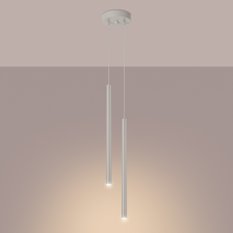 Lampa wisząca PASTELO 2 beżowa 104x15x15cm 2xG9 - Miniaturka zdjęcia nr 3