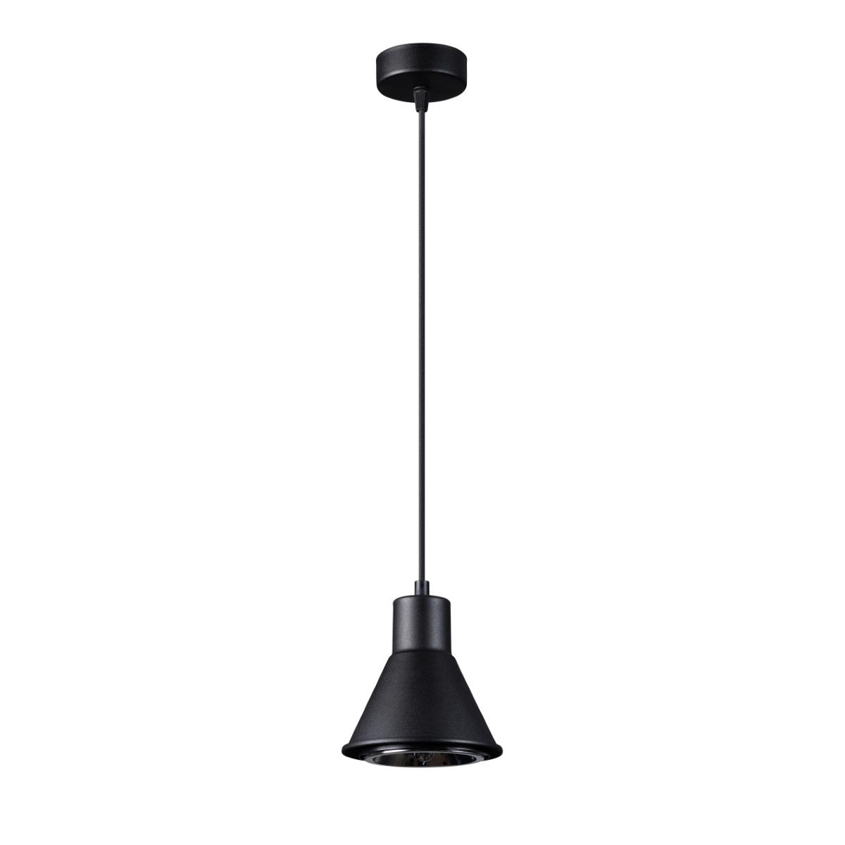 Lampa wisząca TAZILA 1 czarna 120x14x14cm nowoczesna ES111 do salonu