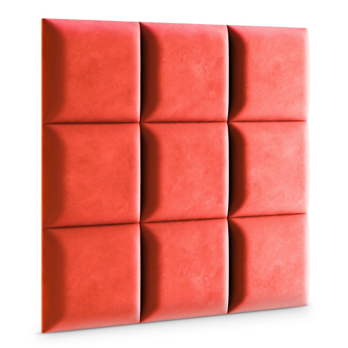 Panele tapicerowane 50x50 na ścianę magic velvet czerwone nr. 3