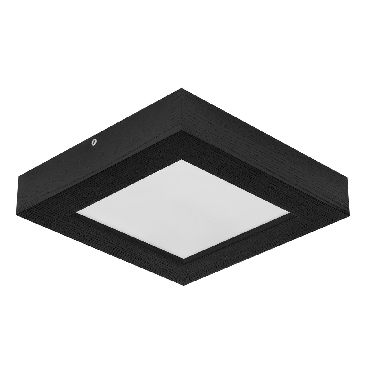 Panel LED  60 x 12 x 25 cm plafon z drewna czarny 24W 4000K do salonu nr. 3