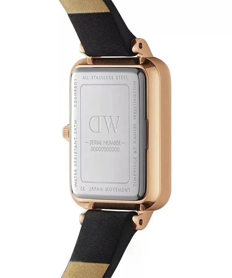 ZEGAREK DAMSKI DANIEL WELLINGTON DW00100435 - Quadro Pressed Sheffield Rose Gold 20mm + BOX nr. 3