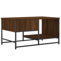 Stolik kawowy 85,5x51x45 cm do salonu pokoju dziennego brązowy dąb - Miniaturka zdjęcia nr 8