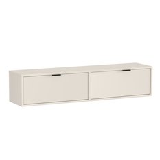 Szafka wisząca RTV AURA 140x33x30 cm do salonu kaszmir - Miniaturka zdjęcia nr 2