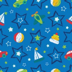 Tapeta Ścienna Malowane Pastelowe ZABAWKI Gwiazdy 53x1000  - Miniaturka zdjęcia nr 8