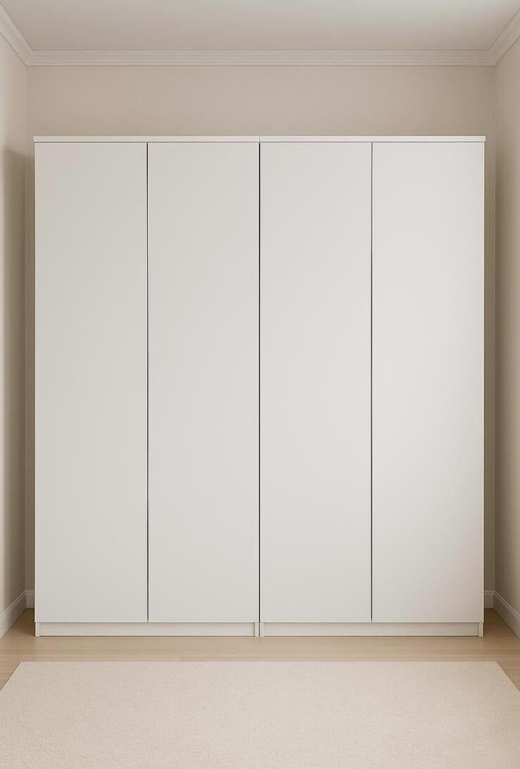 Szafa garderoba MARTUSIA 90x180x50 cm drzwi półki do przedpokoju lub pokoju biała bestseller nr. 11