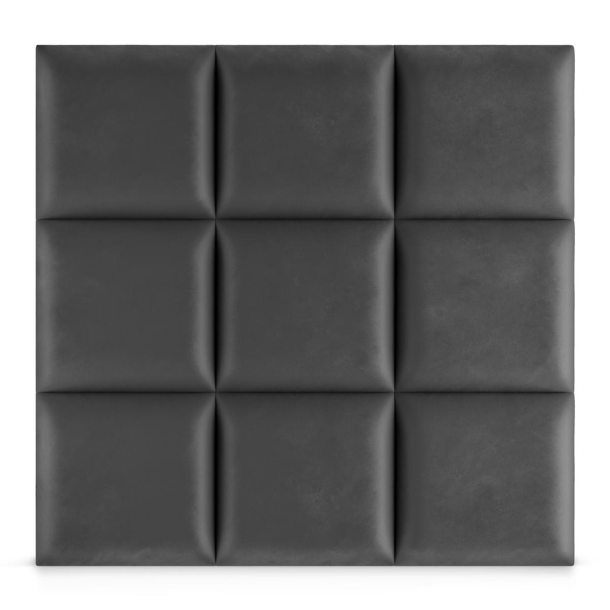 Panele tapicerowane 30x30 cm na ścianę kwadrat grafitowy nr. 4