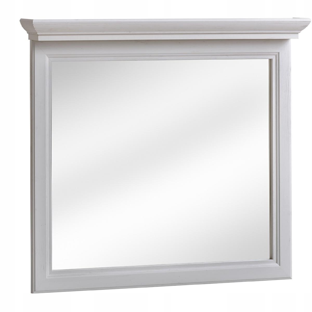 Lustro do łazienki PALACE WHITE 85 cm z frezowaną ramą biały andersen 