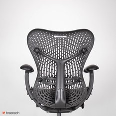 Fotel biurowy Herman Miller Mirra – ergonomiczny, odnowiony, siatkowe siedzisko, elastomerowe oparcie, 3D podłokietniki - Miniaturka zdjęcia nr 12