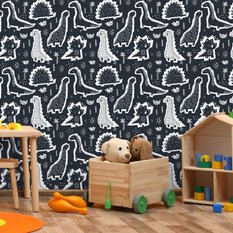 Tapeta Dla Chłopca DINOZAURY Szkic Komiks Ozdoba  - Miniaturka zdjęcia nr 7