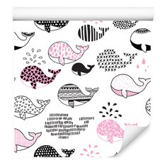 Tapeta dla dzieci – Wieloryby  - Miniaturka zdjęcia nr 3