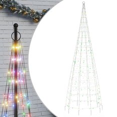  Choinka z lampek, na maszt, 550 kolorowych LED, 300 cm - Miniaturka zdjęcia nr 1