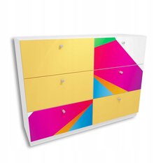 Komoda ARA 90x120 cm z grafiką i szufladami dla dziecka