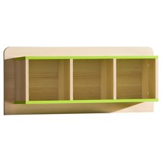 Szafka wisząca 96,2x22x40 cm Lorento z trzema półkami jesion coimbra zieleń limonki do pokoju - Miniaturka zdjęcia nr 1