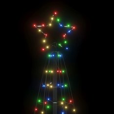 Choinka z lampek, z kołkami, 220 kolorowych LED, 180 cm - Miniaturka zdjęcia nr 6