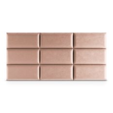 Panele tapicerowane 70x30 na ścianę magic velvet różowy - Miniaturka zdjęcia nr 4