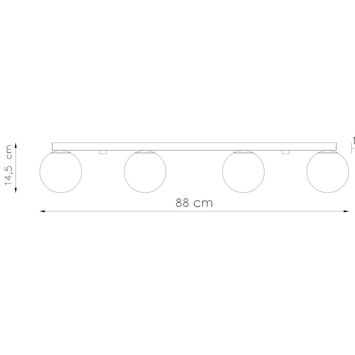 Plafon YOLI 4 czarny 14.5x12x88cm G9 nowoczesna lampa do salonu nr. 4