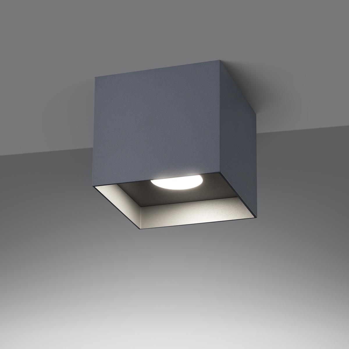 Plafon HATI 10x10x10 cm nowoczesna lampa sufitowa loft szary kwadrat GU10 nr. 3