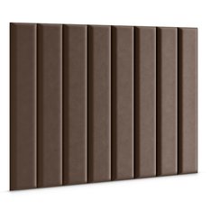 Panele tapicerowane 100x20 na ścianę wezgłowie brązowy - Miniaturka zdjęcia nr 3