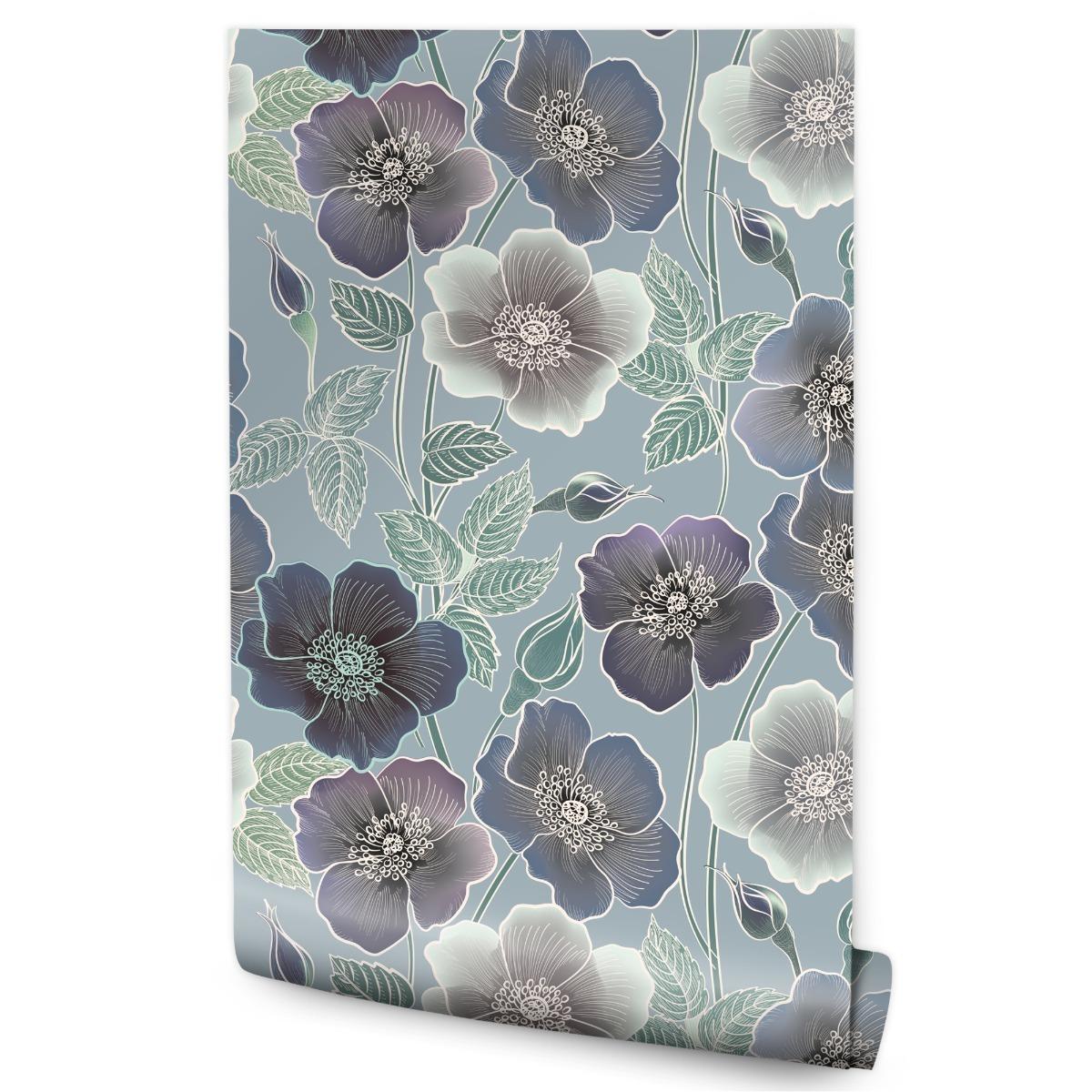 Tapeta KWIATY Rośliny w Stylu Vintage Natura Dekor nr. 1